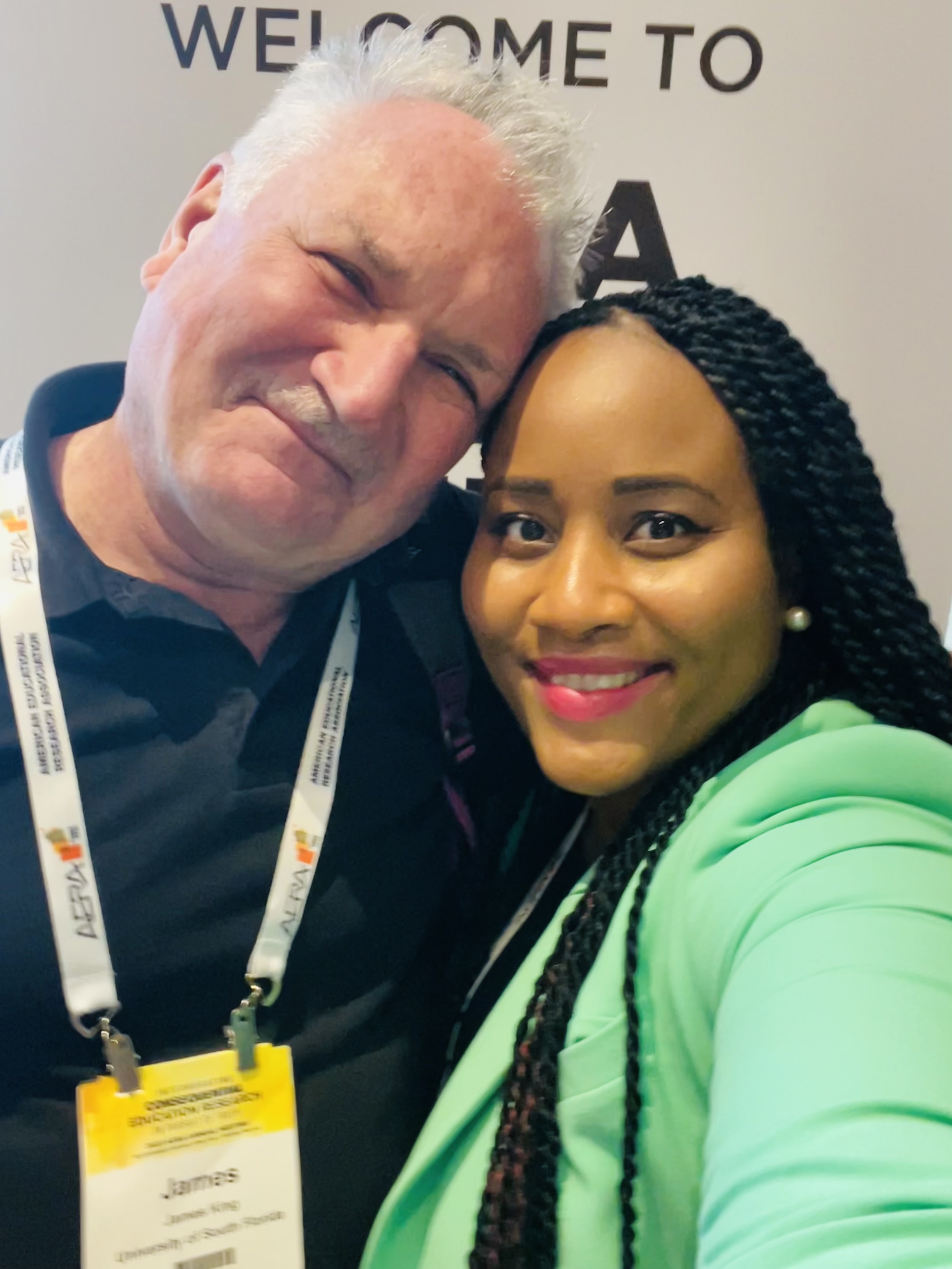 Dr. Jim King and Dr. Patriann Smith presenting at the AERA conference